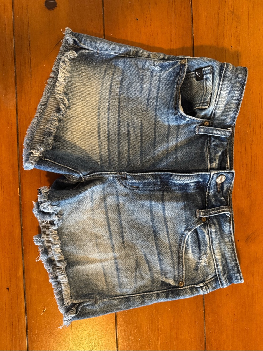 Frayed Hem KanCan Denim Shorts